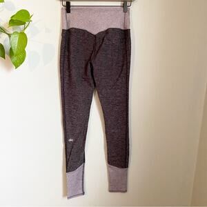 alo Ribbed Waist Long Workout Leggings